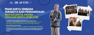 PDAM Surya Sembada Surabaya Raih Penghargaan Inovasi Digital Award 2024