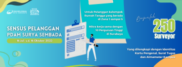 Sensus Pelanggan PDAM Surya Sembada Kota Surabaya