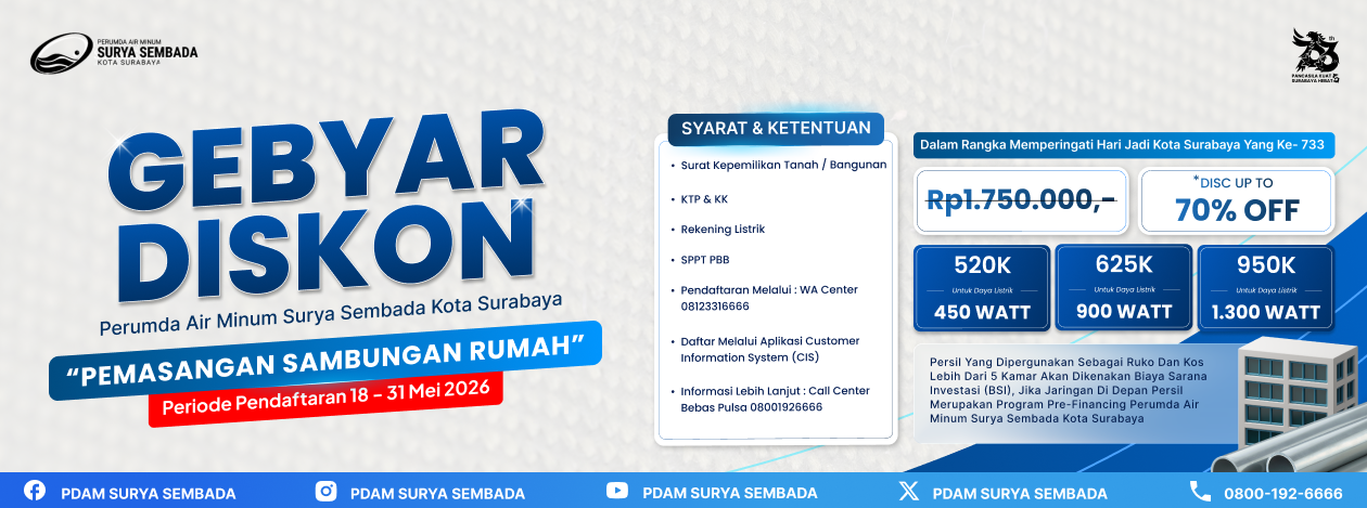 Gebyar Diskon PDAM