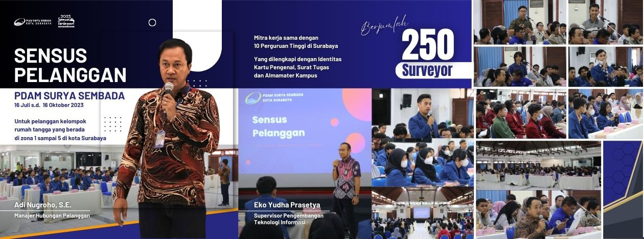 Sensus Pelanggan PDAM Surya Sembada Kota Surabaya