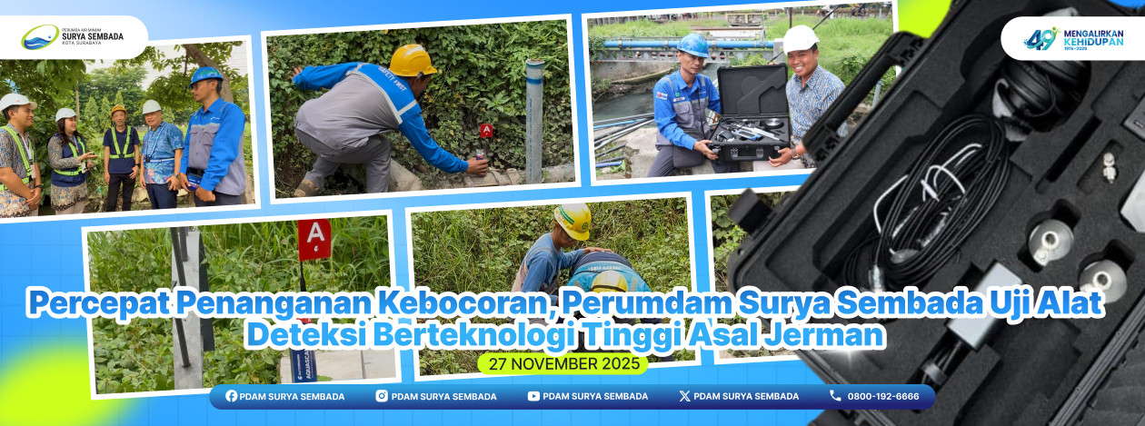 Uji Alat Deteksi Pipa Bocor Berteknologi Tinggi Asal Jerman